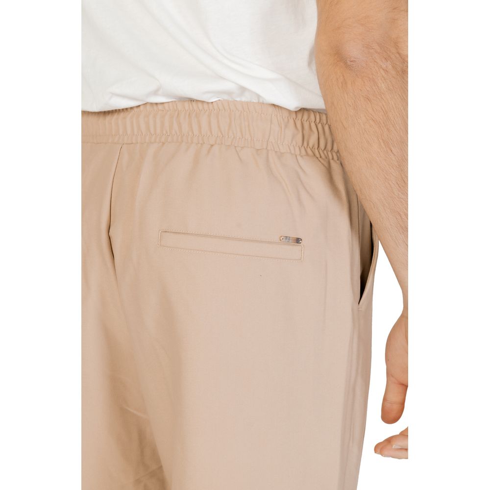 Pantalon en polyester beige de Gianni Lupo