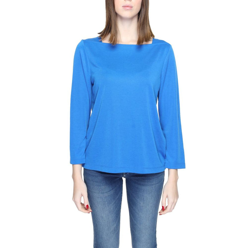 Street One Blue Modal Long Sleeve T-Shirt for Women