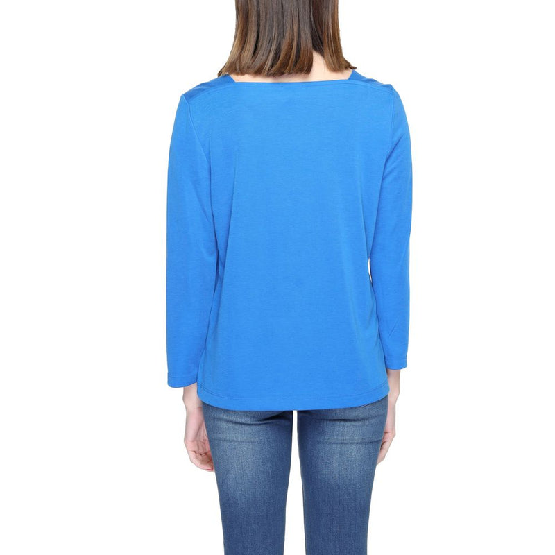 Street One Blue Modal Long Sleeve T-Shirt for Women