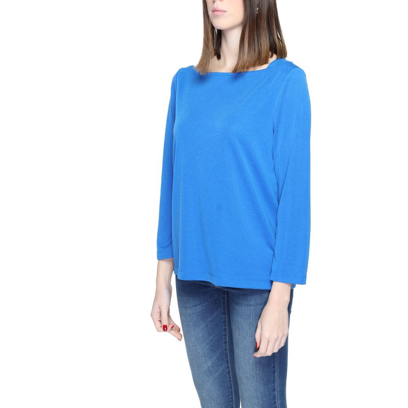 Street One Blue Modal Long Sleeve T-Shirt for Women