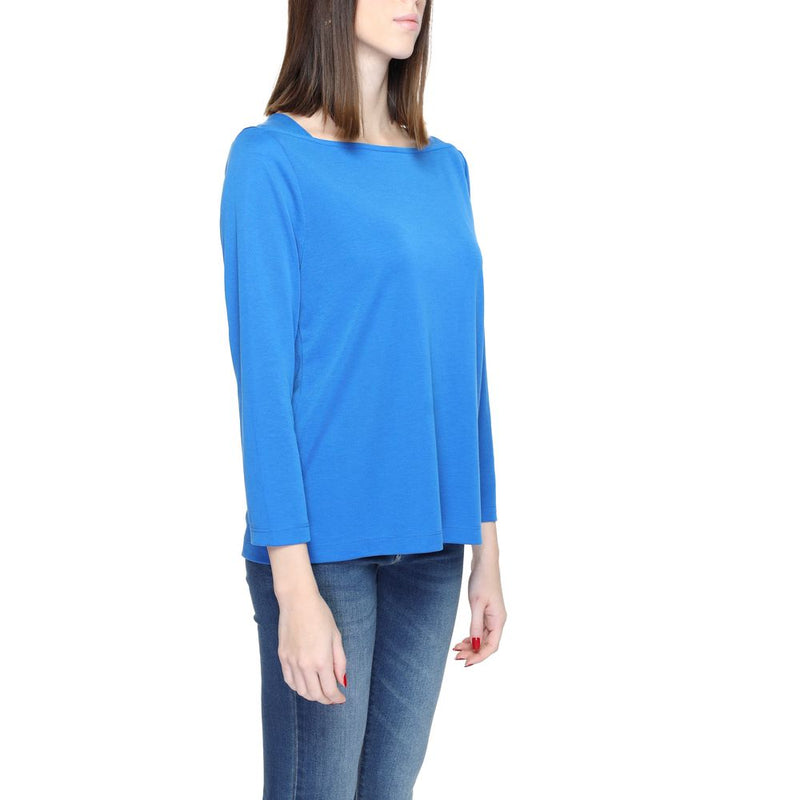 Street One Blue Modal Long Sleeve T-Shirt for Women
