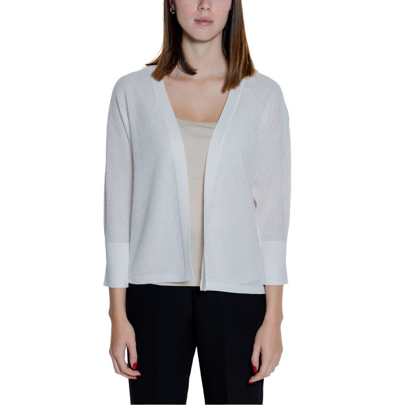 Cardigan Femme Street One 253778 en Viscose Blanche - Tricot Élégant
