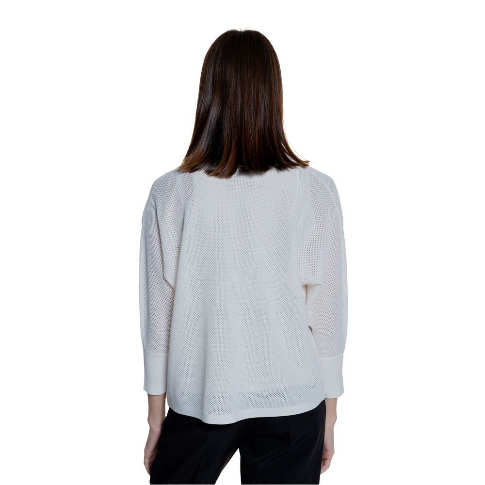 Cardigan Femme Street One 253778 en Viscose Blanche - Tricot Élégant
