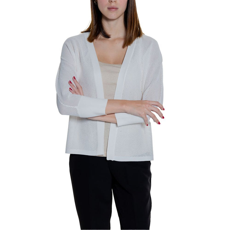 Cardigan Femme Street One 253778 en Viscose Blanche - Tricot Élégant
