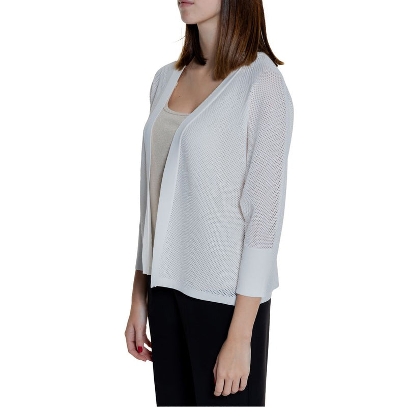 Cardigan Femme Street One 253778 en Viscose Blanche - Tricot Élégant