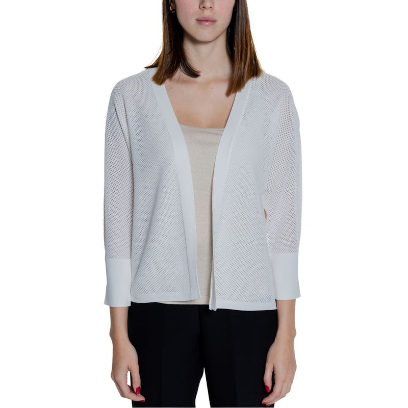 Cardigan Femme Street One 253778 en Viscose Blanche - Tricot Élégant
