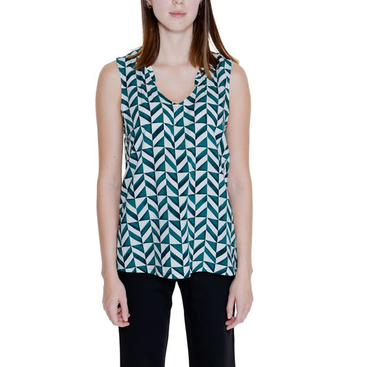 Street One Green Viscose Tank Top - Model 344682