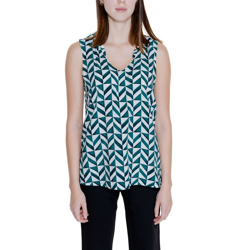 Street One Green Viscose Tank Top - Modèle 344682