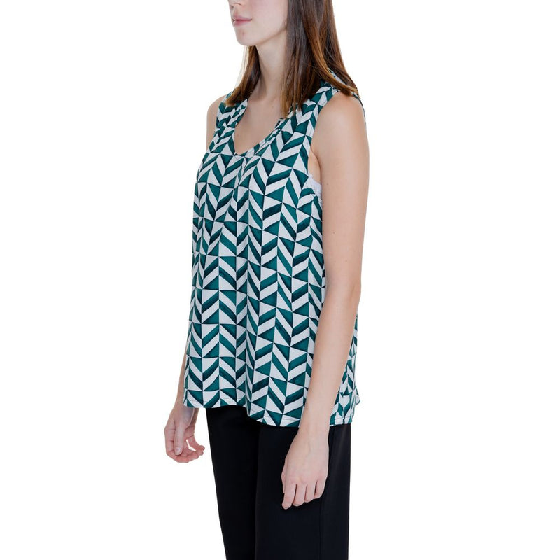 Street One Green Viscose Tank Top - Modèle 344682