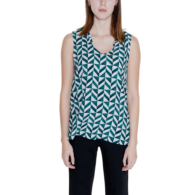 Street One Green Viscose Tank Top - Modèle 344682