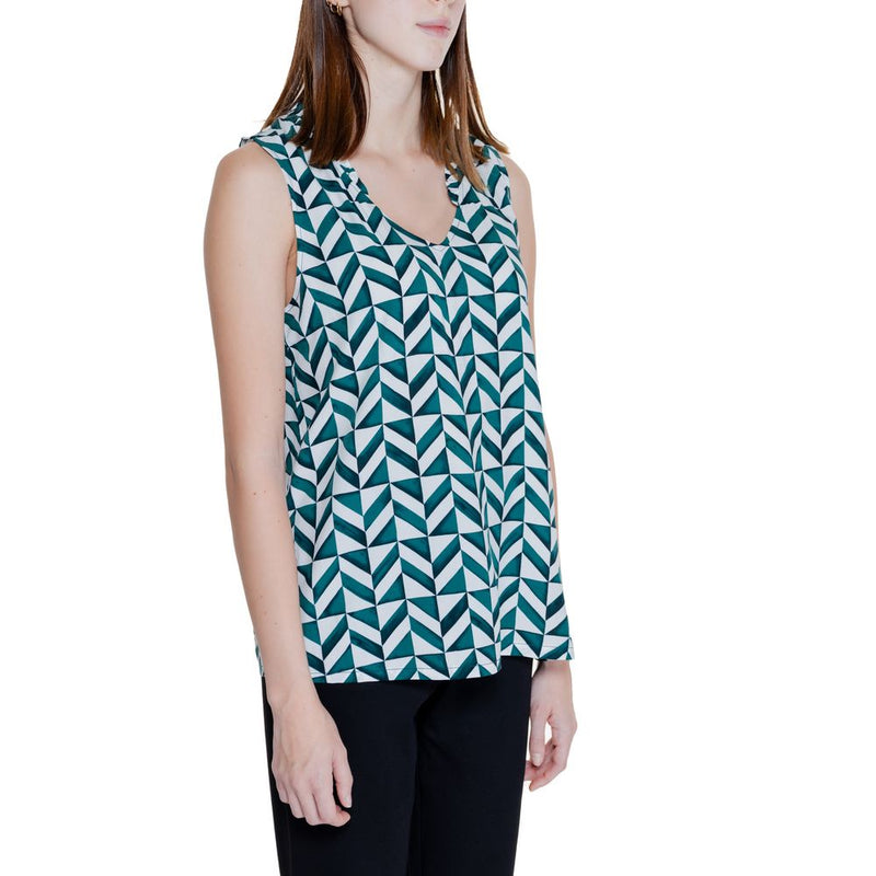 Street One Green Viscose Tank Top - Modèle 344682