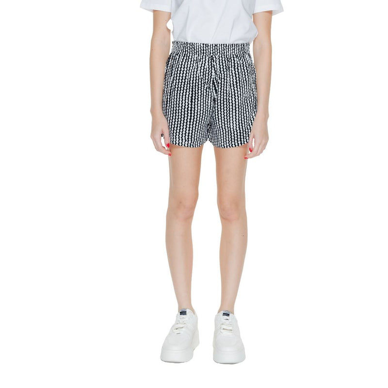 Only Onlnova Life Vis Aop 15222183 - Short Viscose Noir