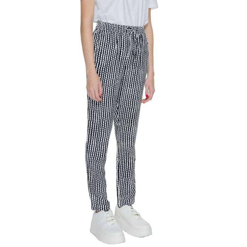 Only Onlnova Life Black Viscose Pant for Women