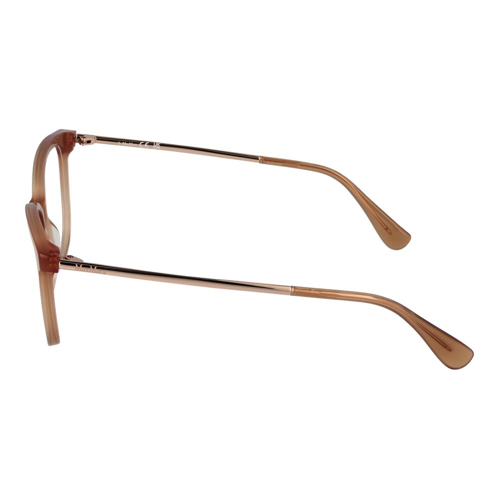 Max Mara Brown Women Glasses Frame - Elegant Butterfly Design