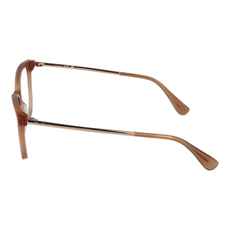 Max Mara Brown Women Glasses Frame - Elegant Butterfly Design
