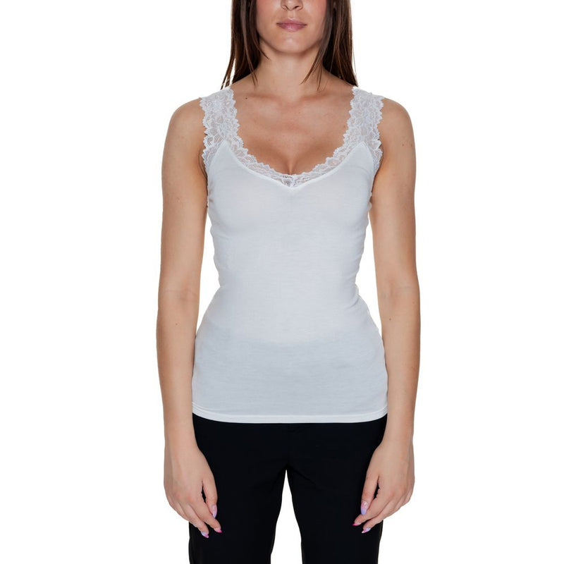 Vero Moda VMROSA Top en Viscose Blanche pour Femmes
