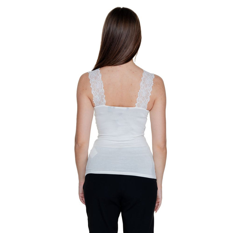 Vero Moda VMROSA Top en Viscose Blanche pour Femmes