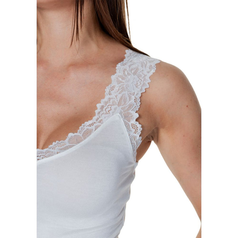Vero Moda VMROSA Top en Viscose Blanche pour Femmes