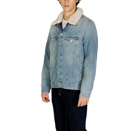 Tommy Hilfiger Jeanslichtblauwe katoenen jassen en overjassen