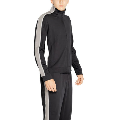 Sweat-shirt en polyester recyclé noir Calvin Klein Sport