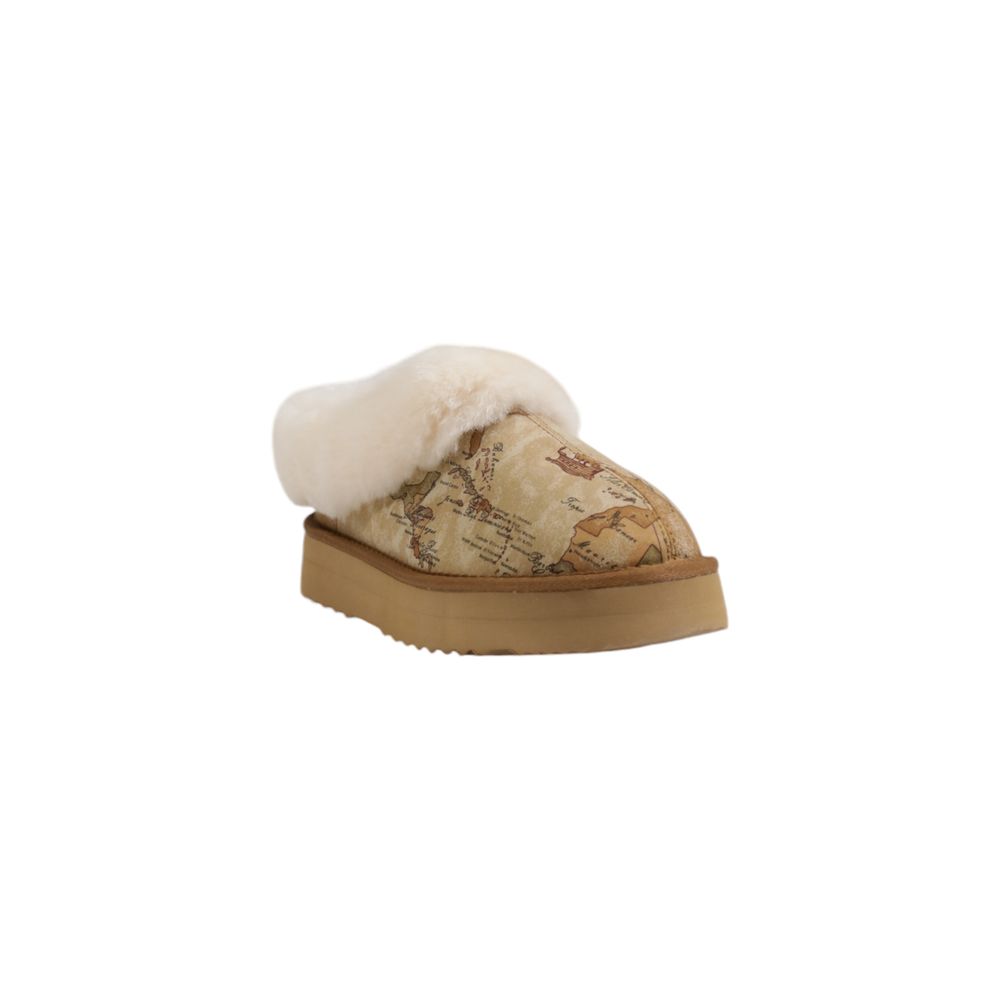 Alviero Martini Prima Classe Chaussures en tissu beige, taille cheville