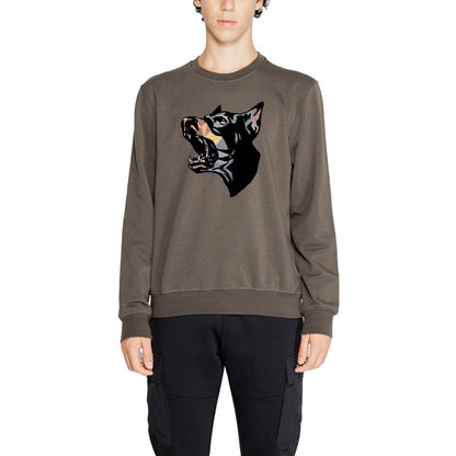 Sweat-shirt en coton vert Antony Morato