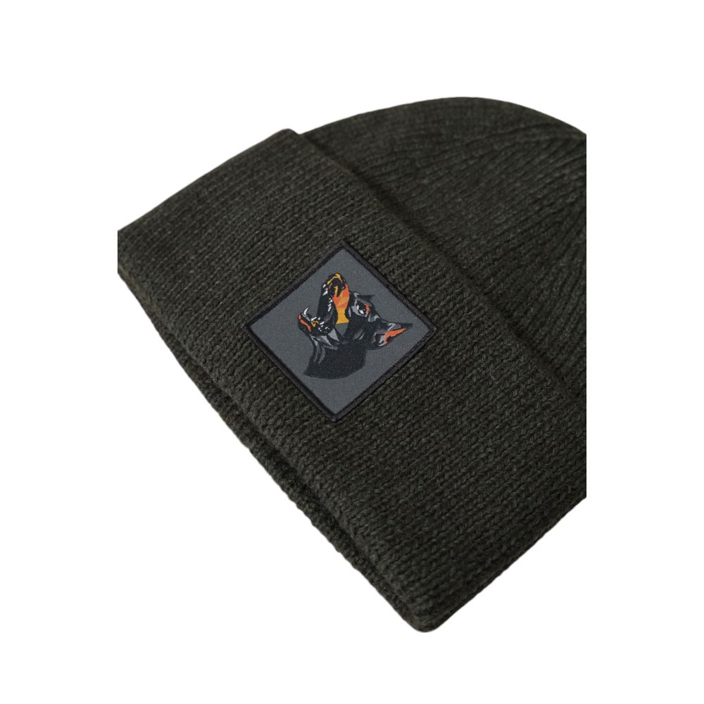 Casquette de baseball en laine verte Antony Morato