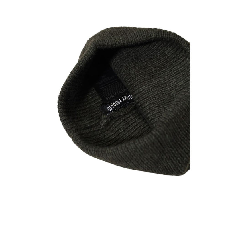 Casquette de baseball en laine verte Antony Morato
