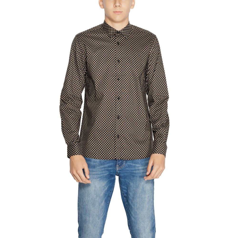 Chemise en coton marron d'Antony Morato
