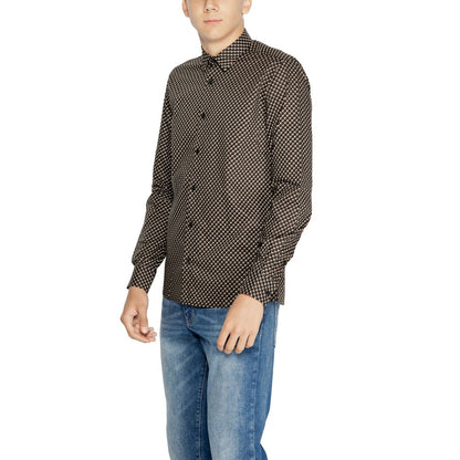 Chemise en coton marron d'Antony Morato