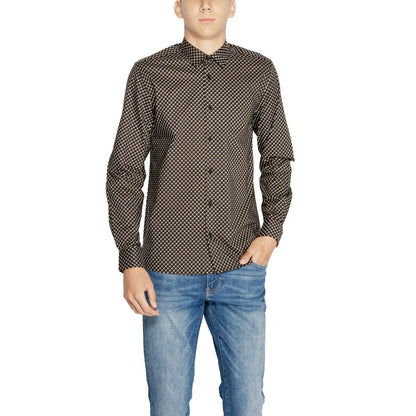 Chemise en coton marron d'Antony Morato