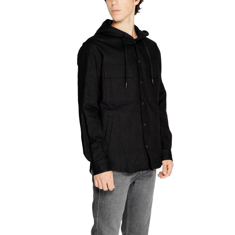Chemise en coton noir Antony Morato