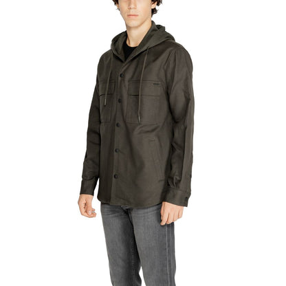 Chemise en coton verte Antony Morato