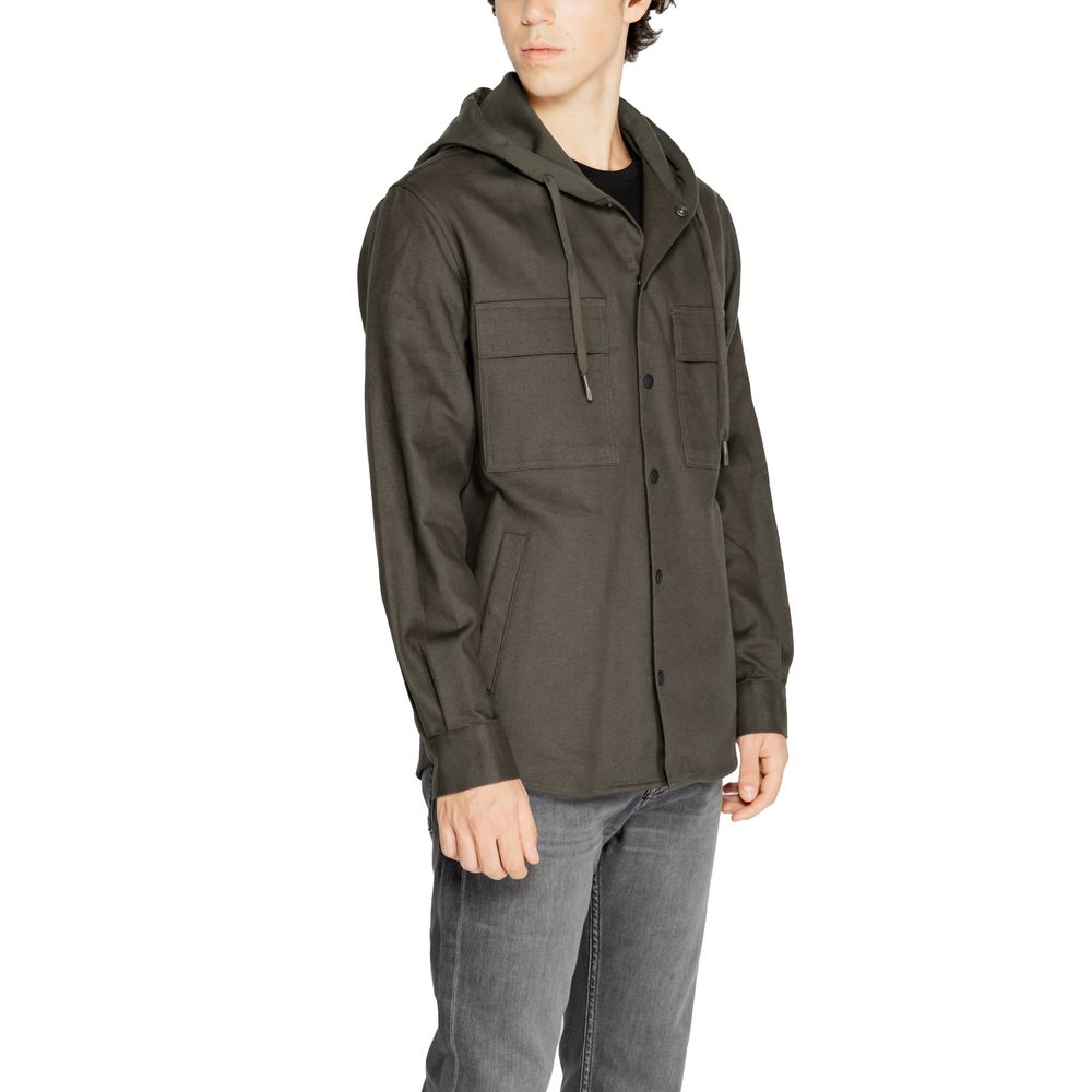 Chemise en coton verte Antony Morato