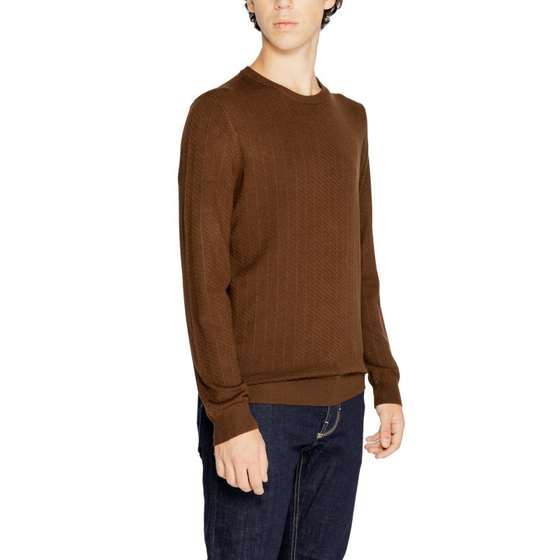Pull en viscose marron Antony Morato