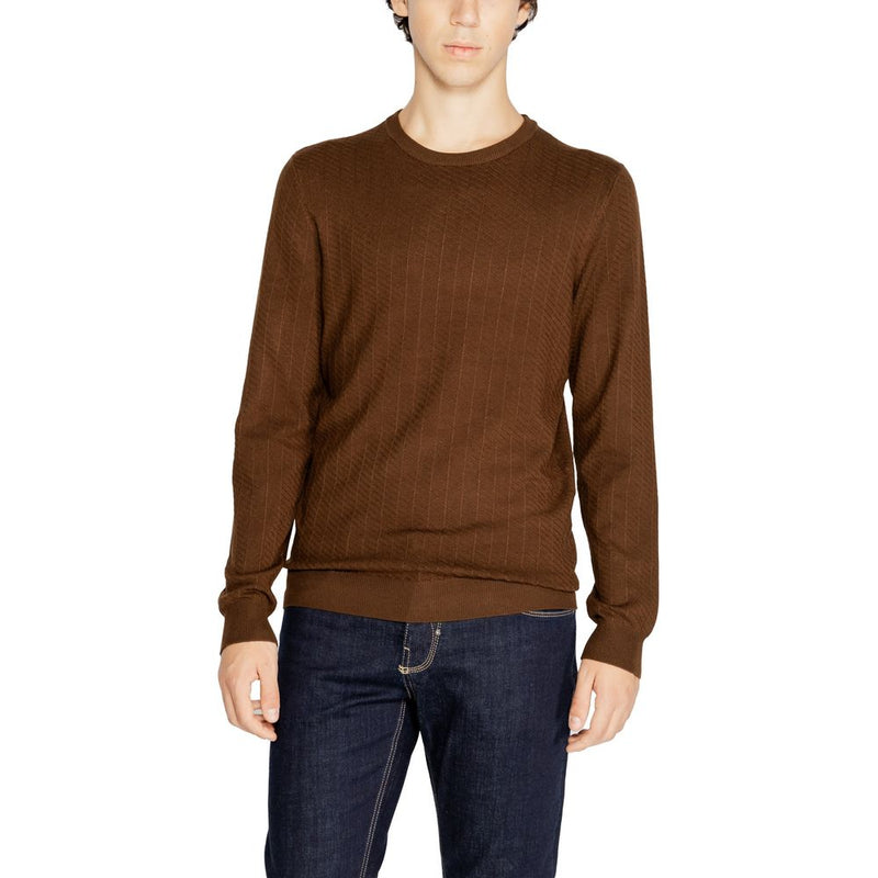 Pull en viscose marron Antony Morato