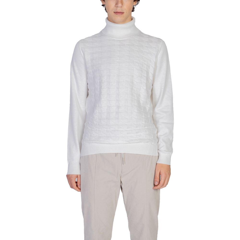 Col roulé en coton blanc d'Antony Morato