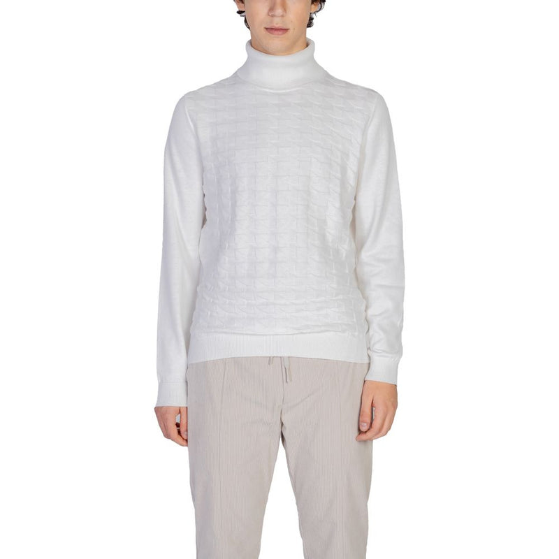 Col roulé en coton blanc d'Antony Morato