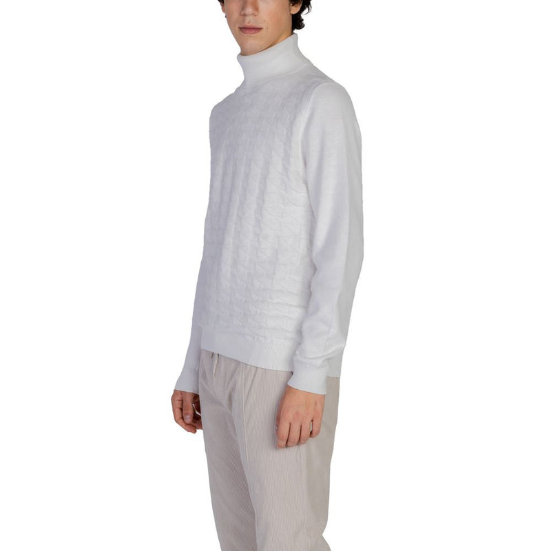 Col roulé en coton blanc d'Antony Morato