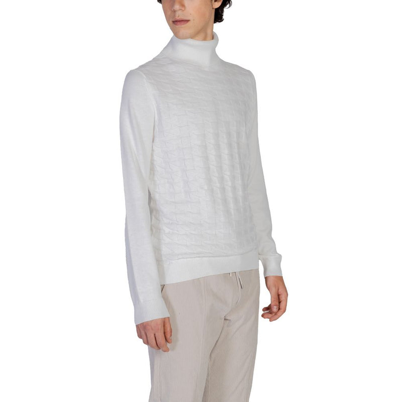 Col roulé en coton blanc d'Antony Morato