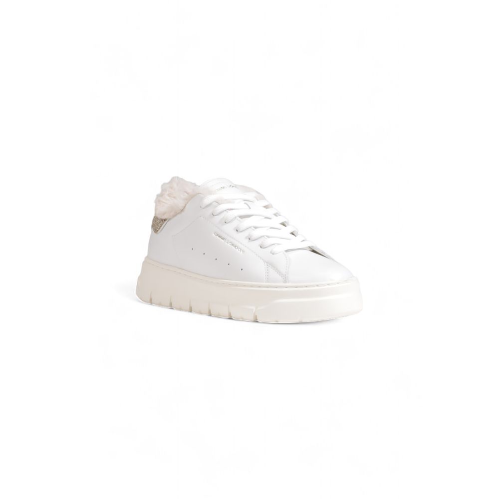Crime London STORM White Leather Sneakers - Élégance et Confort
