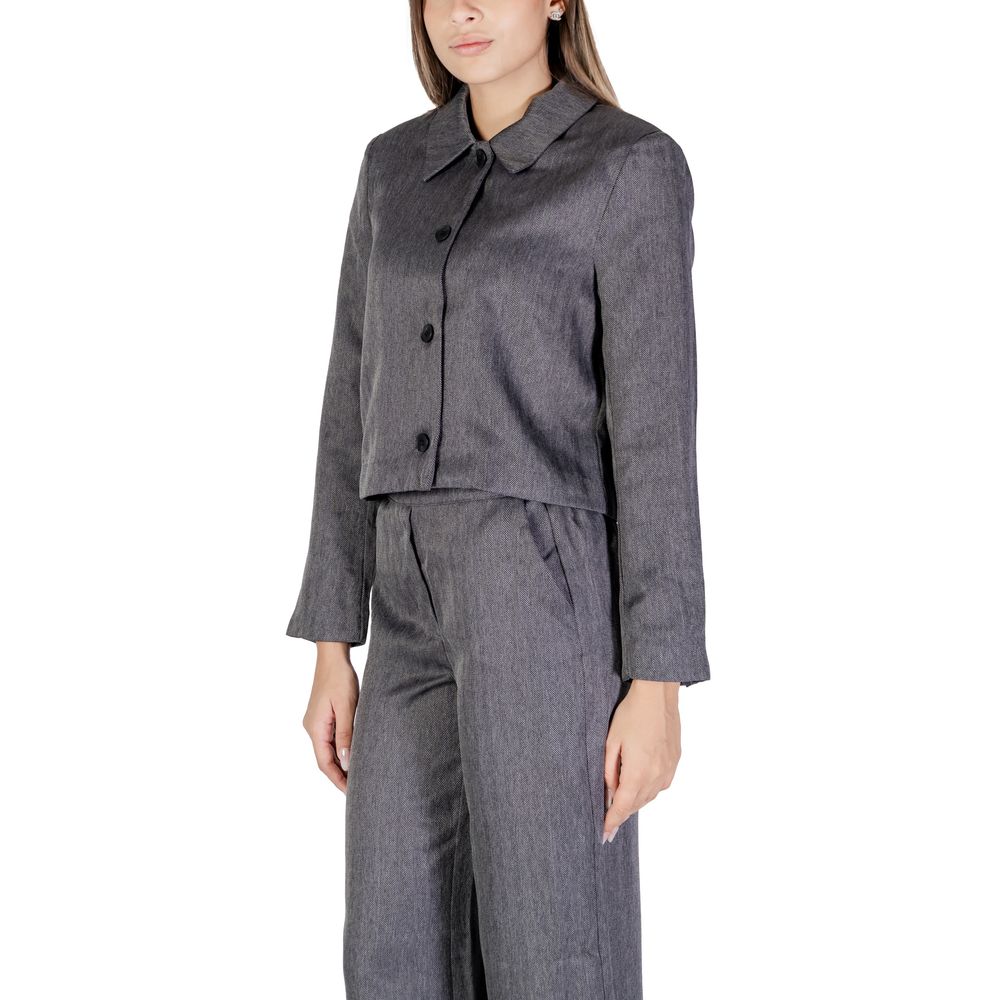 Jacqueline De Yong Jdynoah Gray Polyester Blazer for Women
