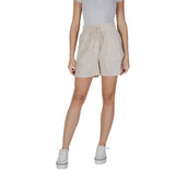 B.Young BYDINICE 20812874 Shorts en Coton Beige pour Femmes