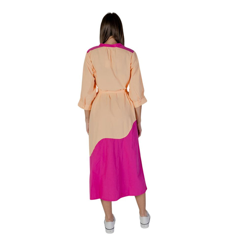 B.Young BYISUSU TUNIC 20812973 Long Orange Cotton Dress