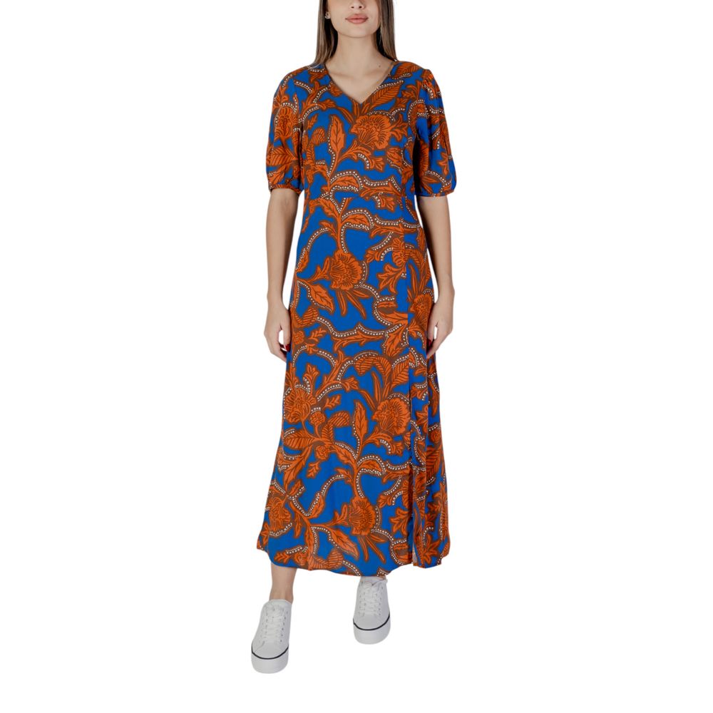 B.Young BYJOSA SLIT 20813211 Robe Longue Bleue en Viscose