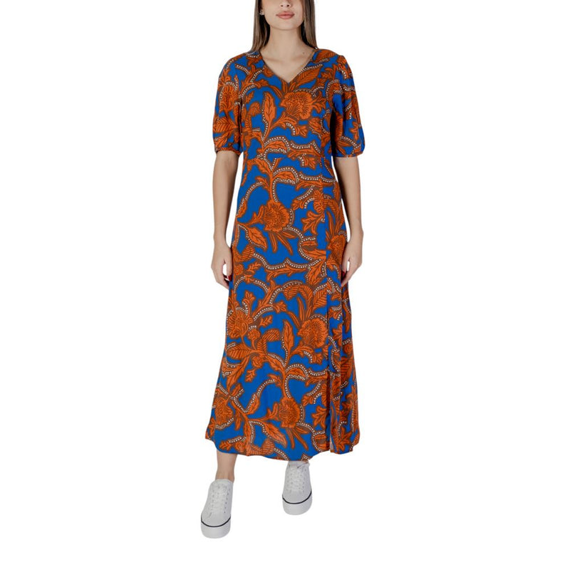 B.Young BYJOSA SLIT 20813211 Robe Longue Bleue en Viscose