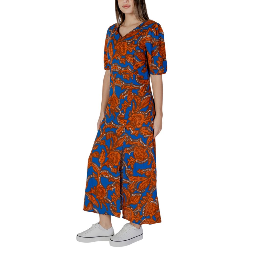 B.Young BYJOSA SLIT 20813211 Robe Longue Bleue en Viscose