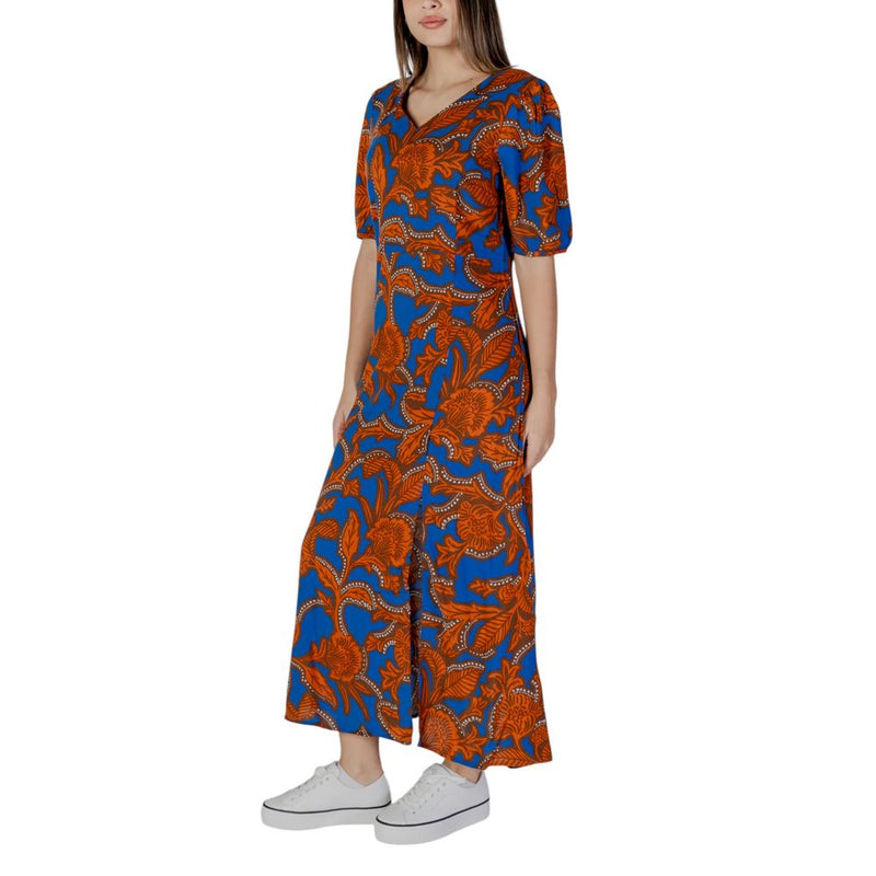 B.Young BYJOSA SLIT 20813211 Robe Longue Bleue en Viscose