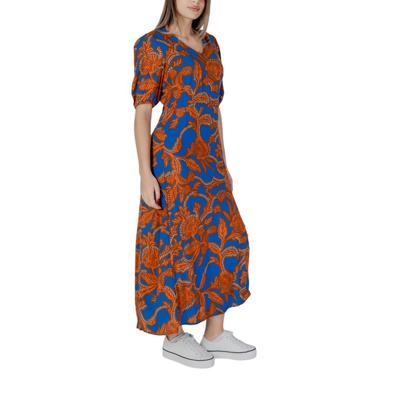 B.Young BYJOSA SLIT 20813211 Robe Longue Bleue en Viscose