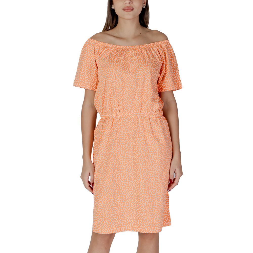 B.Young BYPANDINNA OS 20813282 Orange Cotton Short Dress